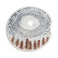 Dana Cream Ivory Slate Blue Moon Rug