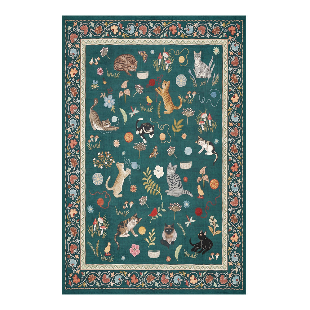 Daphne Teal Multi Color Rug