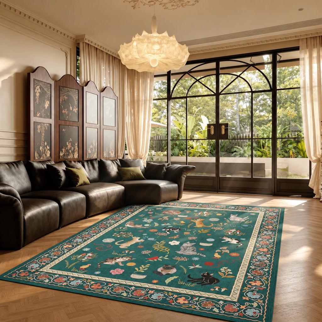 Daphne Teal Multi Color Rug