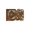 Distorted Wavy Persian Rug Coil Entrance Mat