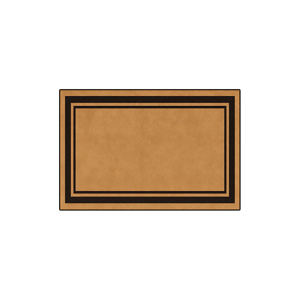 Double Black Border Plain Coil Entrance Mat