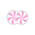 Double Pink White Candy Diatomite Bath Mat