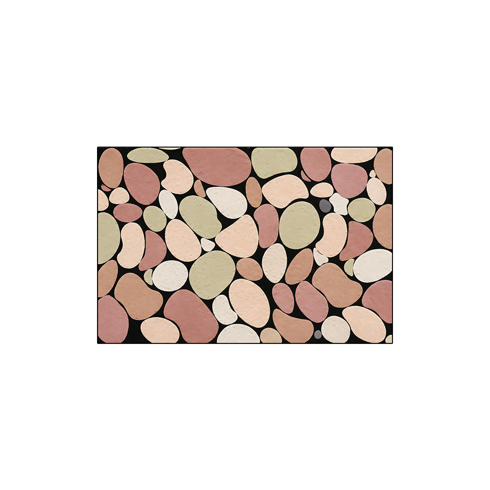 Earth Tone Pebble Terrazzo Coil Bath Mat