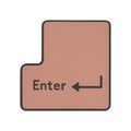 Elari Dusty Terracotta L-Shaped Rug
