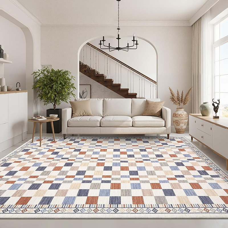 Elisand Cream Rust Slate Taupe Rug