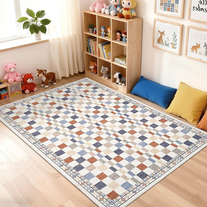 Elisand Cream Rust Slate Taupe Rug