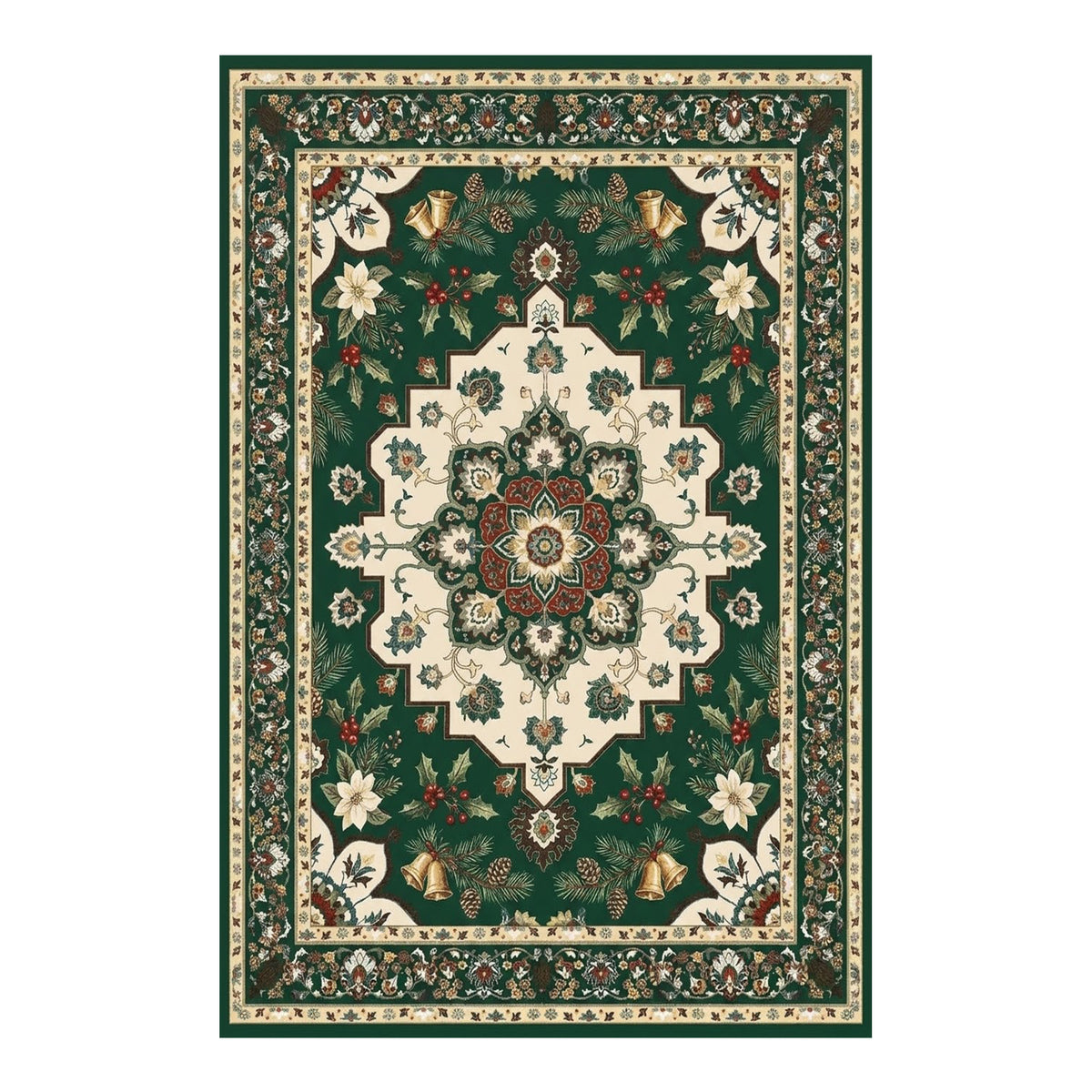 Ellis Green Beige Rug