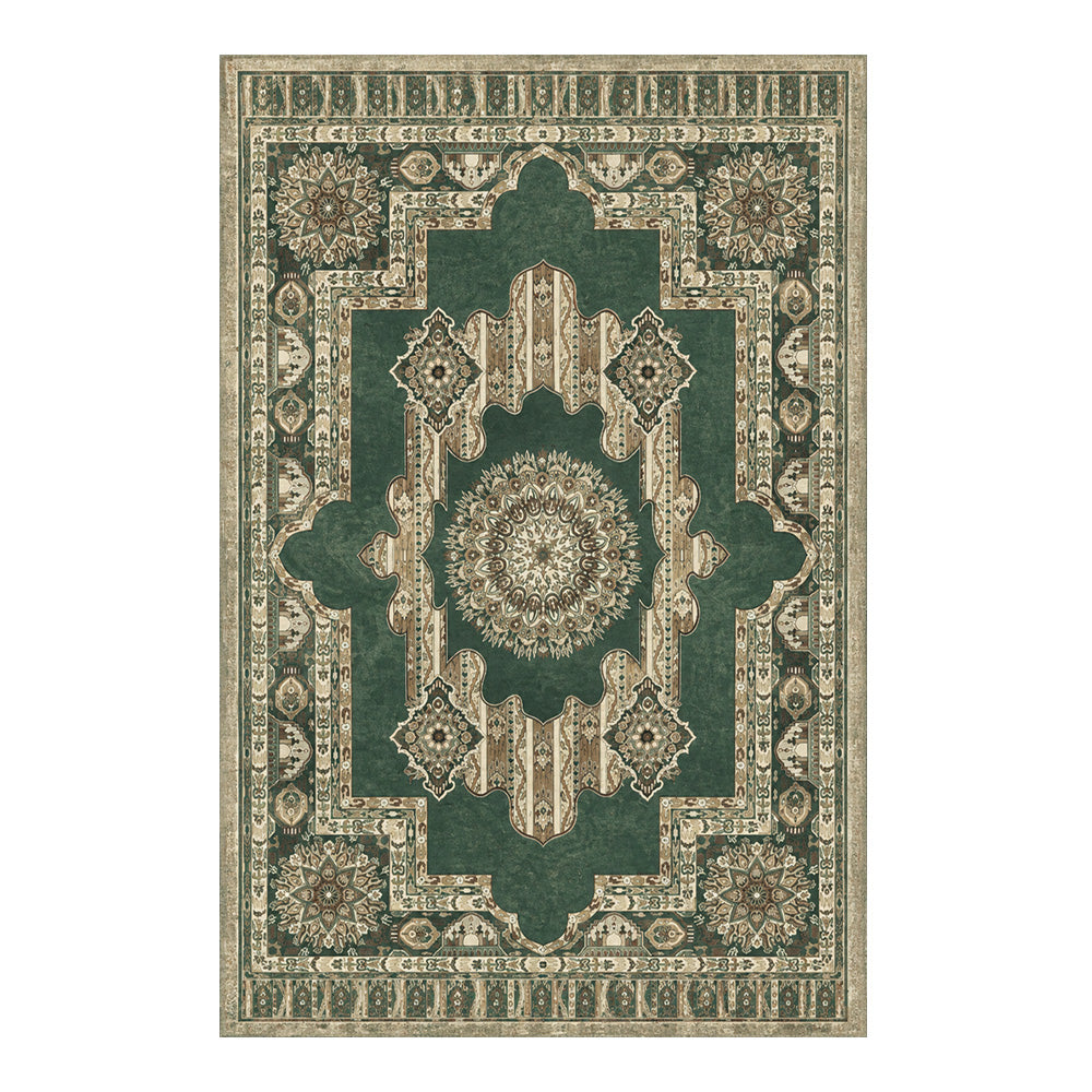 Ezra Forest Green Ivory Rug
