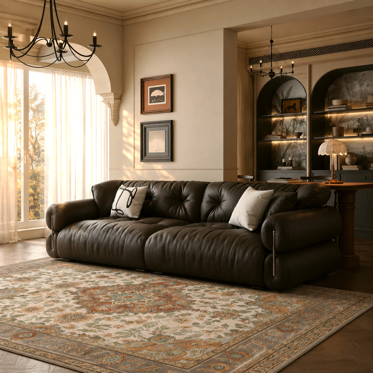 Faelina Cream Terracotta Sage Rug