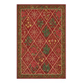 Fern Red Gold Green Rug