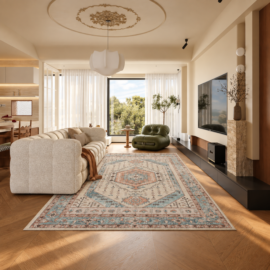Finn Ivory Terracotta Rug