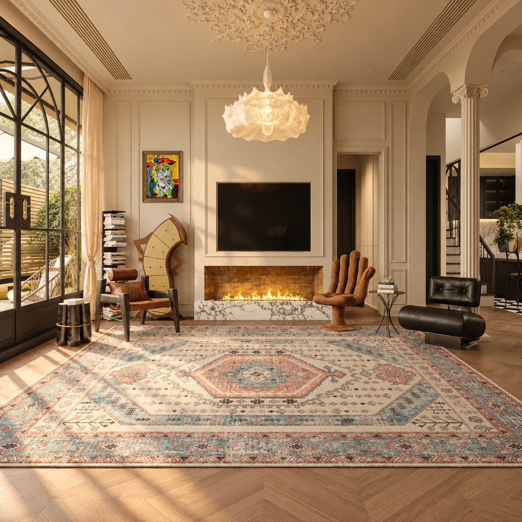 Finn Ivory Terracotta Rug