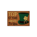 Green Hat Four-Leaf Coil Entrance Mat