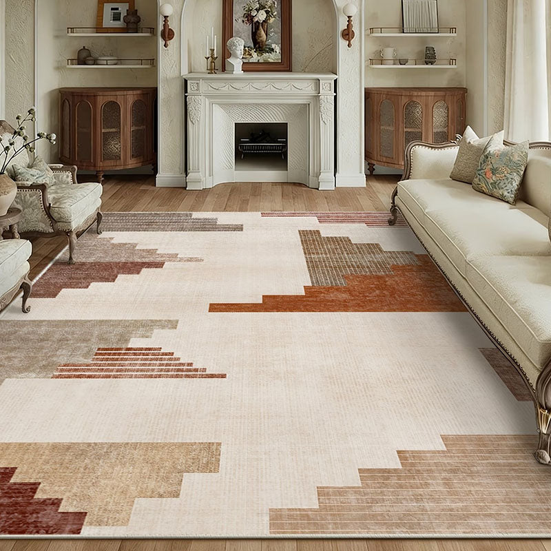 Hadrin Oat Cream Rust Taupe Sand Rug