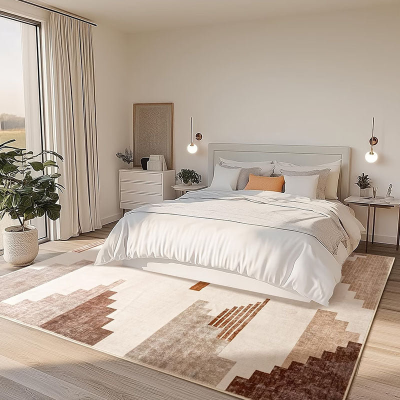 Hadrin Oat Cream Rust Taupe Sand Rug
