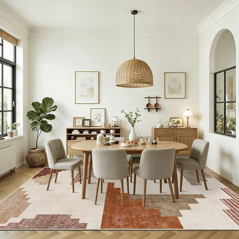 Hadrin Oat Cream Rust Taupe Sand Rug