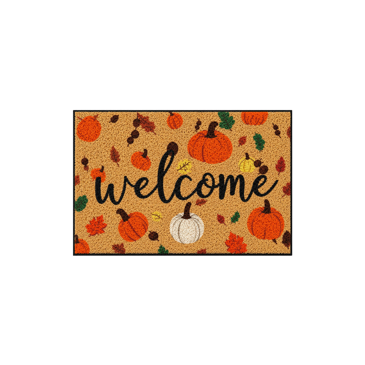 Halloween Pumpkin Coil Entrance Mat