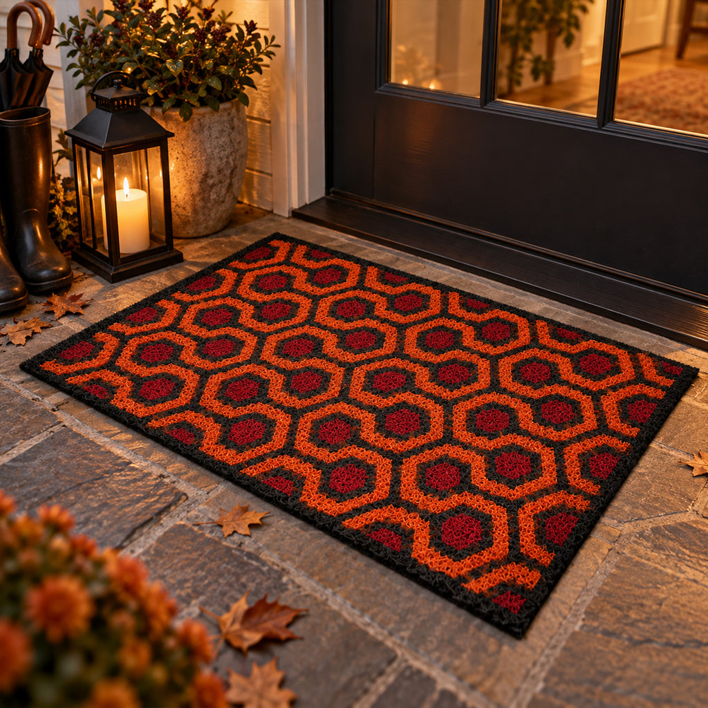 Hexagon Geometric Coil Entrance Mat