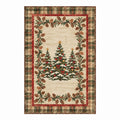 Jesse Cream Red Plaid Rug