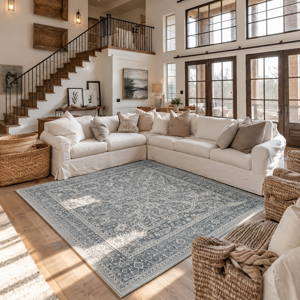 Jude Grey Ivory Rug