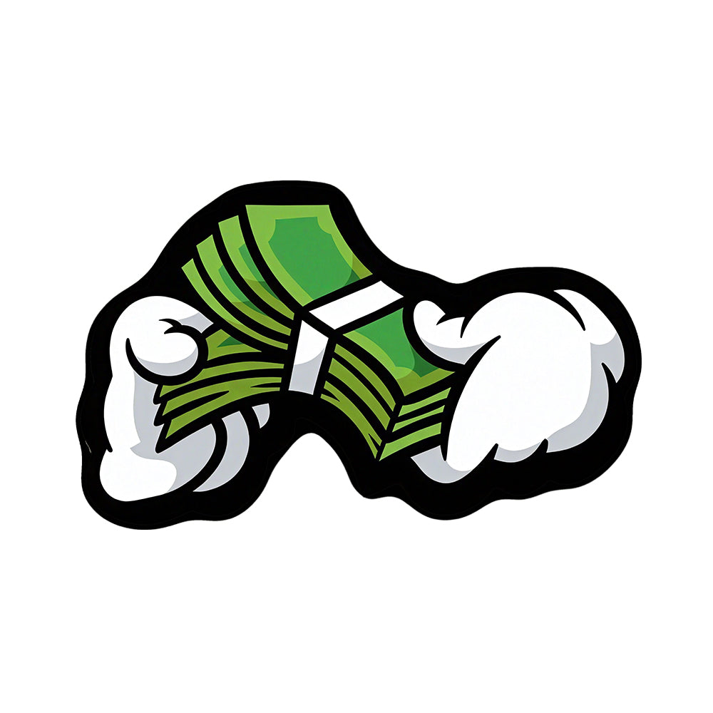 Kael Green Cash Bundle Cartoon Hands Rug
