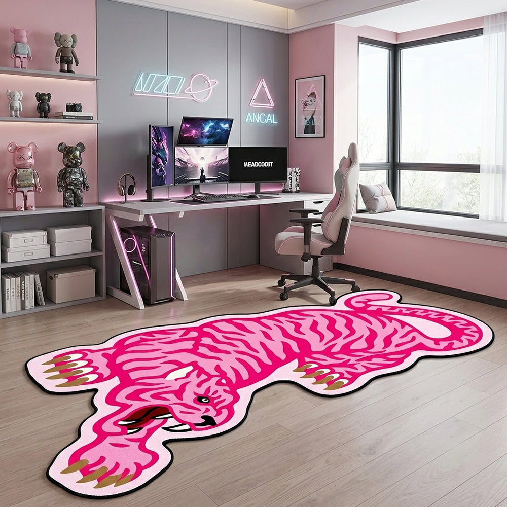 Karima Hot Pink Light Blush Rug