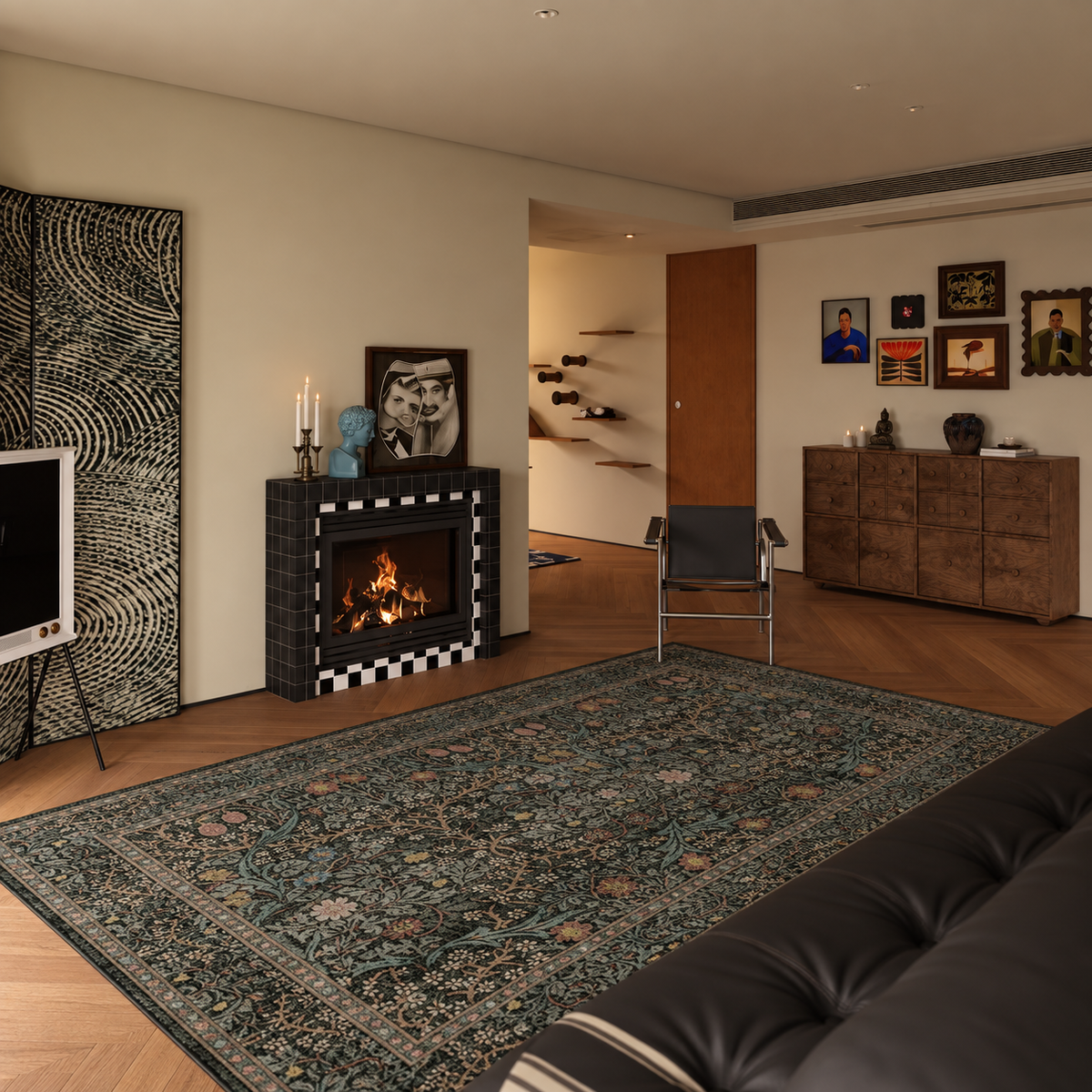 Lennox Dark Green Rug