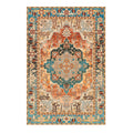 Leo Rust Teal Rug