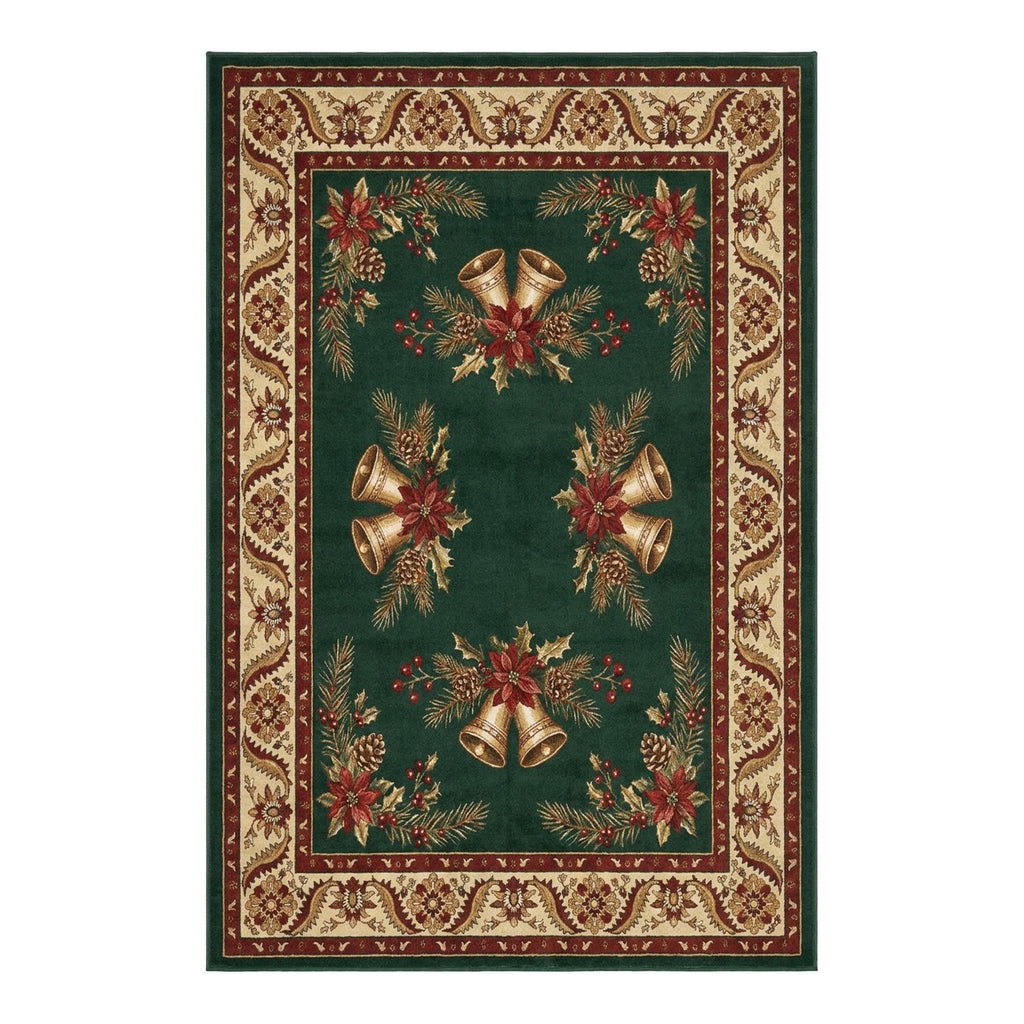 Lila Green Red Bell Rug