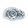 Lior White Navy Blue Ink Swirl Rug