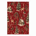 Lyn Red & Cream Rug