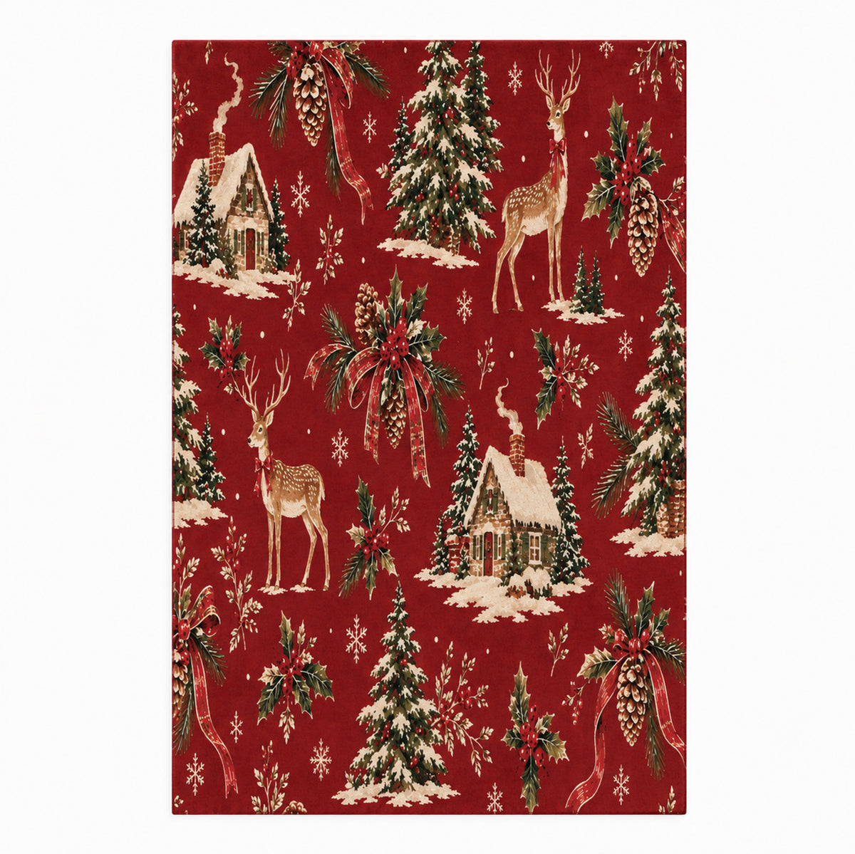Lyn Red & Cream Rug