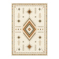 Maris Cream Olive Diamond Medallion Rug