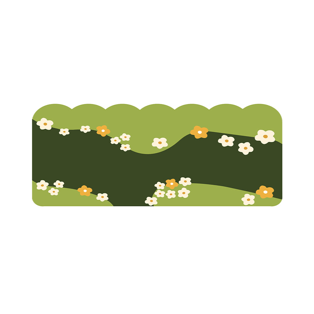 Marlow Sage Olive Green Wildflower Rug