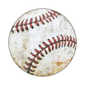 Marwa White Red Stitch Baseball Rug