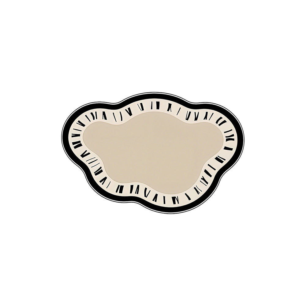 Melting Clock Numeral Cloud Coil Entrance Mat