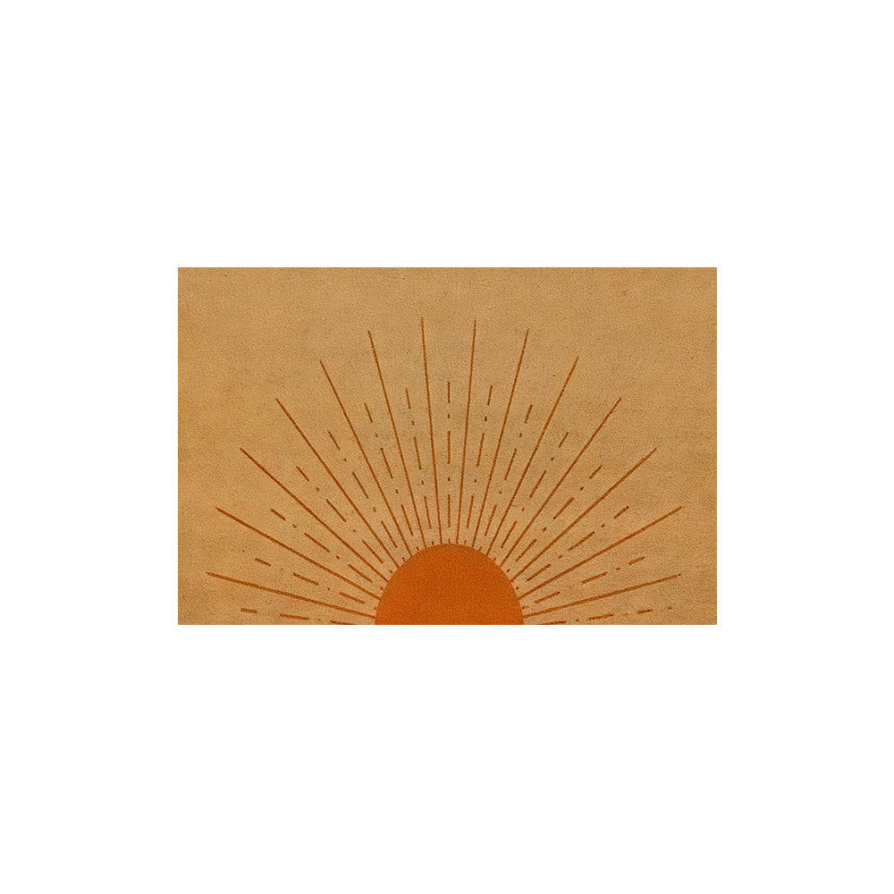 Minimal Boho Sun Rays Coil Entrance Mat