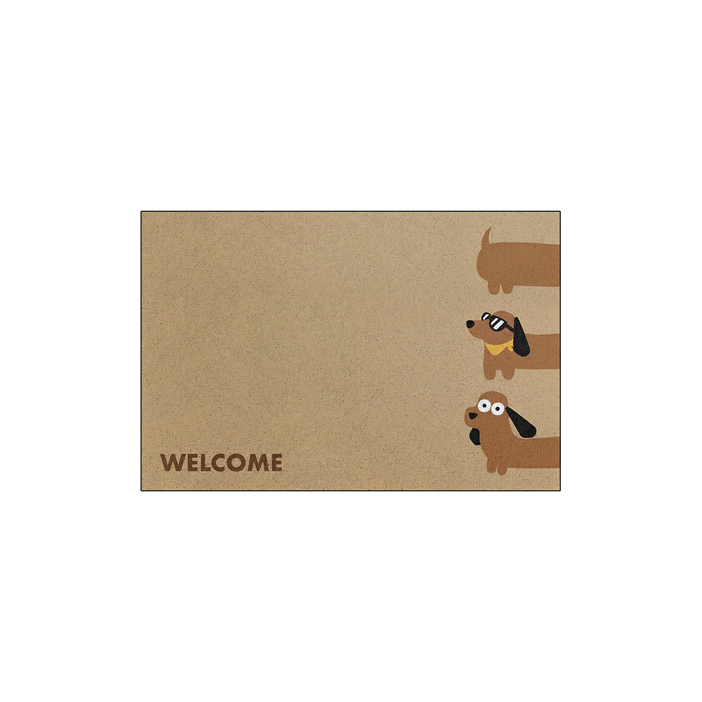 Minimal Dachshund Coil Entrance Mat