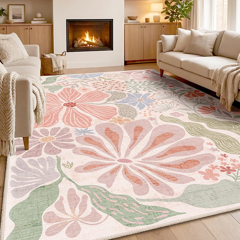Mlara Cream Blush Sage Multi-Tone Rug