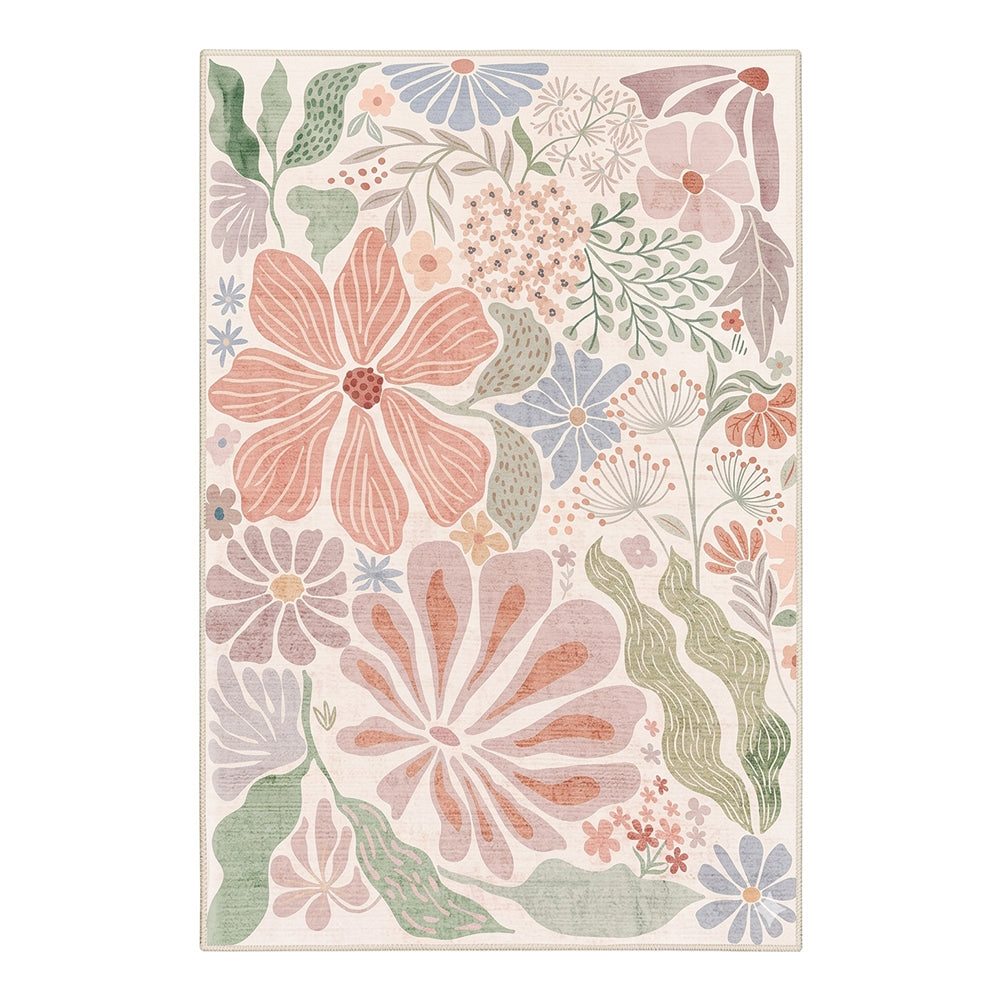 Mlara Cream Blush Sage Multi-Tone Rug