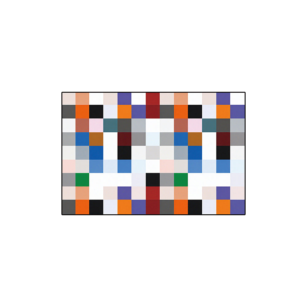 Modern Multi-Color Irregular Block Coil Bath Mat