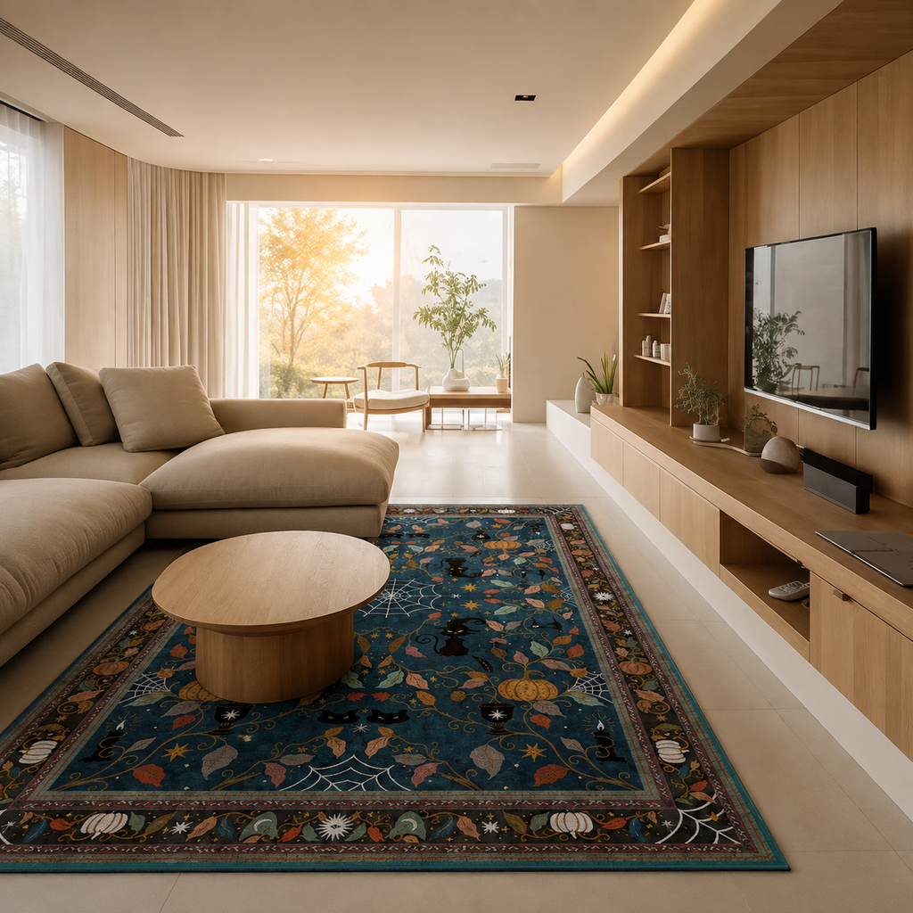 Morwen Deep Teal Multicolor Rug