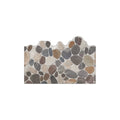 Multi-color River Pebble Stone Coil Entrance Mat