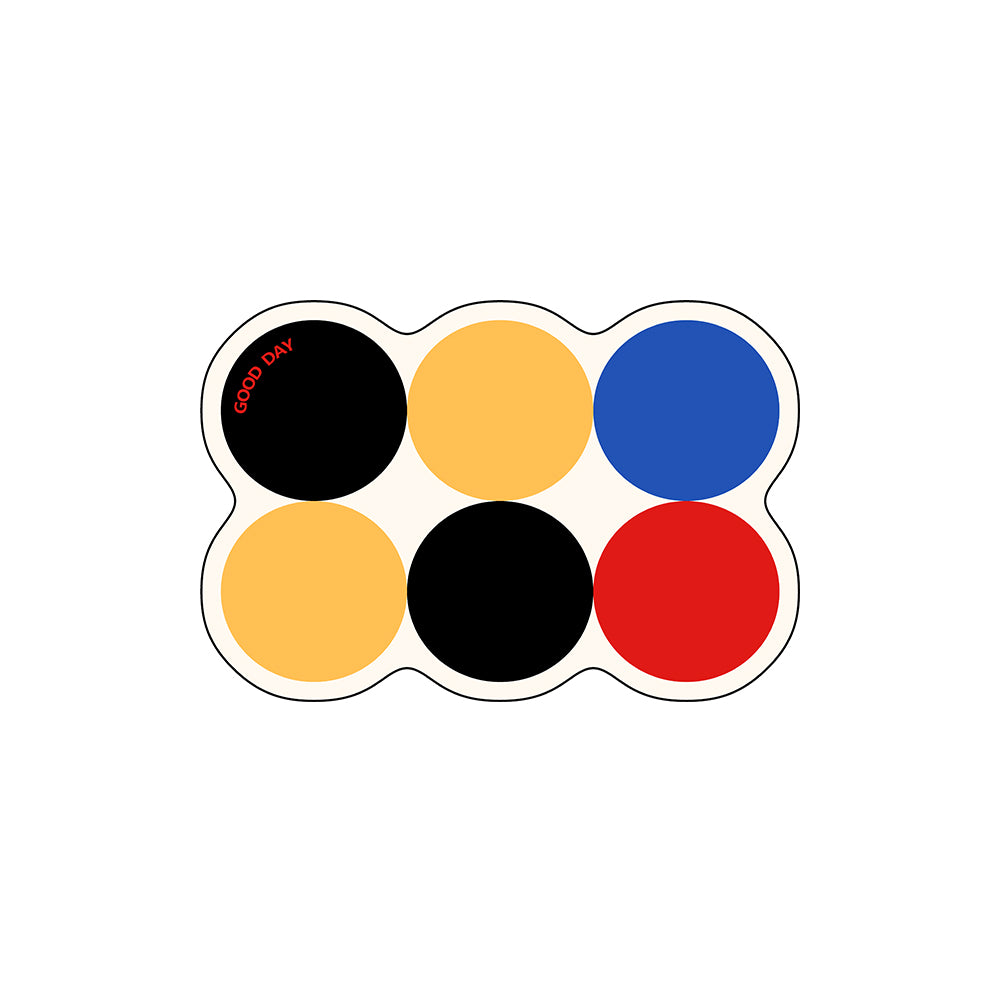 Multicolor Round Dot Diatomite Bath Mat