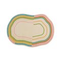 Nagi Pastel Split Rainbow Concentric Rug