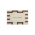 Neutral Block Stripe Coil Entrance Mat