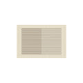 Neutral Double Layer Vertical Horizontal Stripe Coil Bath Mat