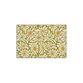 Olive Green Abstract Daisy Coil Bath Mat