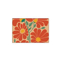 Orange Floral Coil Entrance Mat