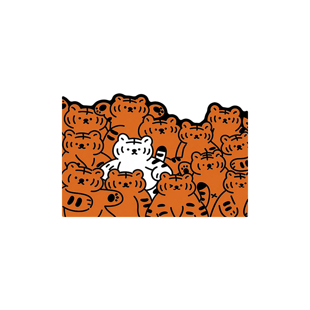 Orange White Tiger Coil Entrance Mat